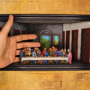 leonardo da vinci 3d bild